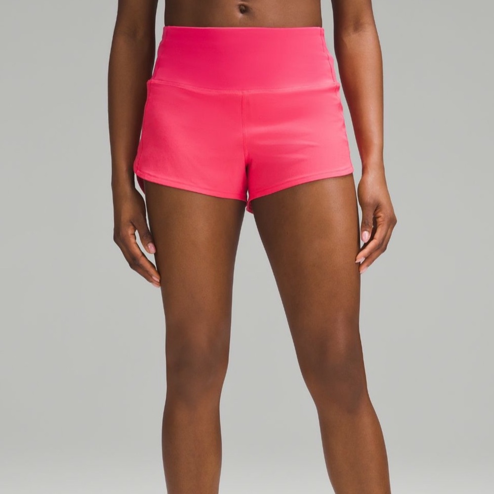 Lululemon hot pink speed up HR short